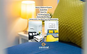 Central Serviced Apartments - 2 Bedroom - Ground Floor - Monthly & Weekly Bookings Welcome - Free Street Parking - 2 Double Beds - Wifi - Smart Tvs In Rooms - Fully Equipped - Heating 24-7 - Contractor & Short Stay Favourite